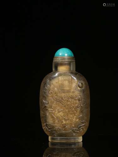 Natural Crystal Snuff Bottle