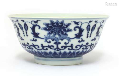 A Chinese blue and white bowl,