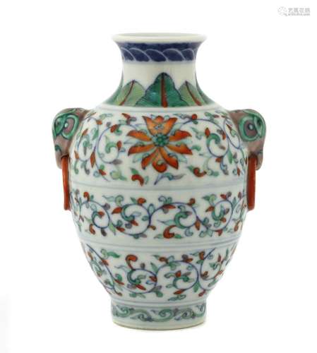 A Chinese doucai vase,