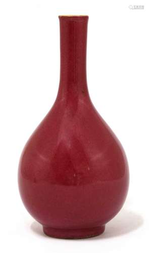 A Chinese ruby-enamelled vase,