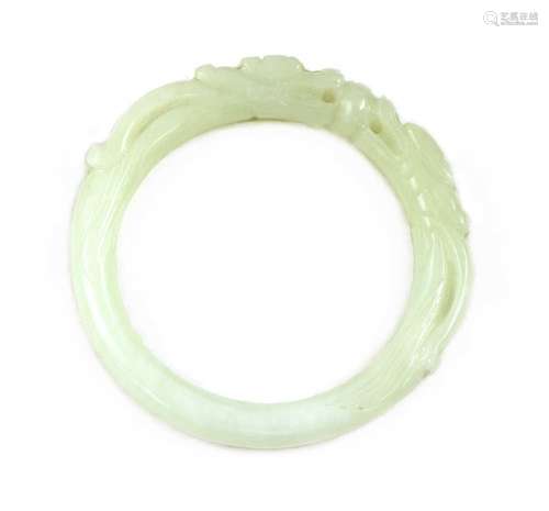 A Chinese jade bangle,