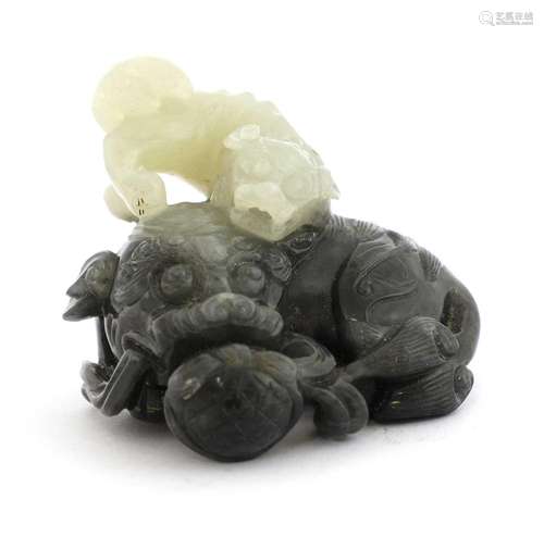 A Chinese jade carving,