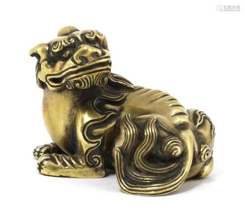 A Chinese bronze weight,