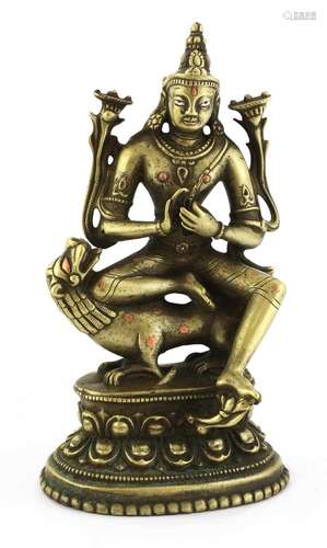 A Tibet bronze bodhisattva,