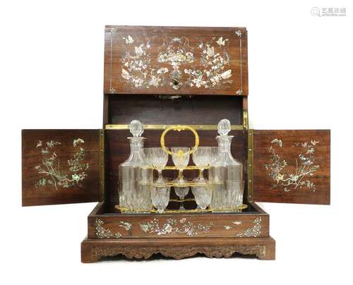 A Chinese export drinks cabinet,