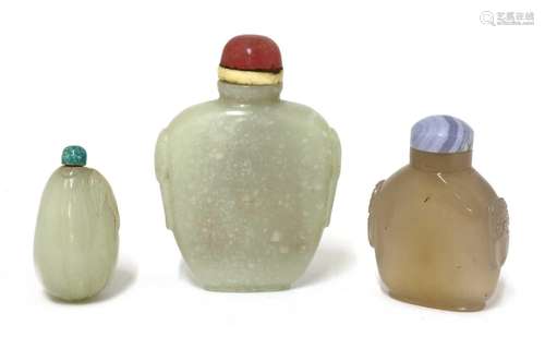 A Chinese jade snuff bottle,