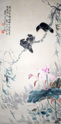 丁宝书 花鸟