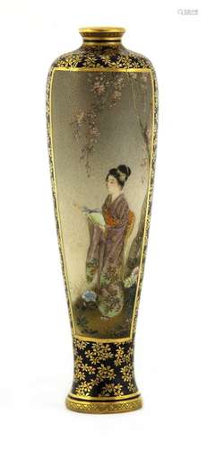 A Japanese Satsuma ware vase,