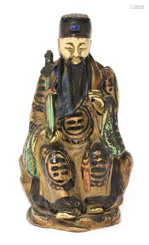 A Chinese earthenware figure,