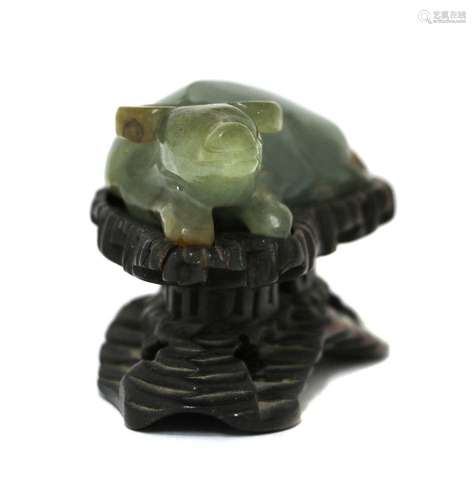 A Chinese jade carving,