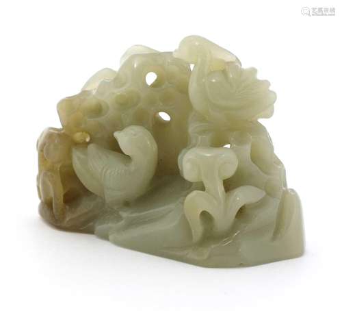 A Chinese jade carving,