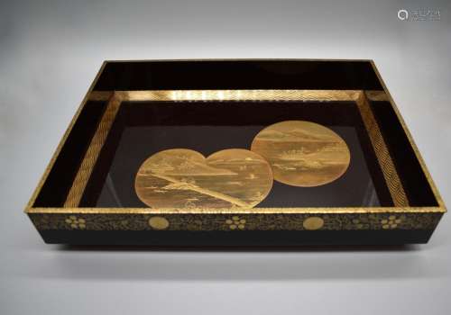 Japanese Gold Decorated Eight Scenes of Omi Province, Shiga ...