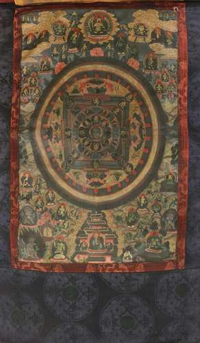 A Tibetan thangka,