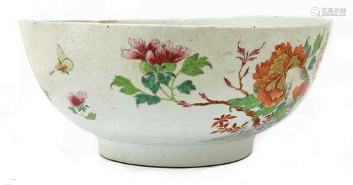 A Chinese famille rose punch bowl,