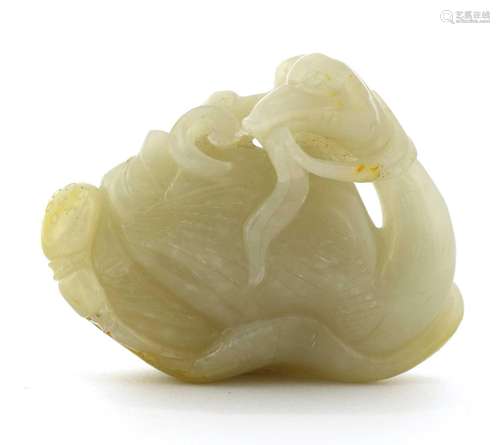 A Chinese jade carving,