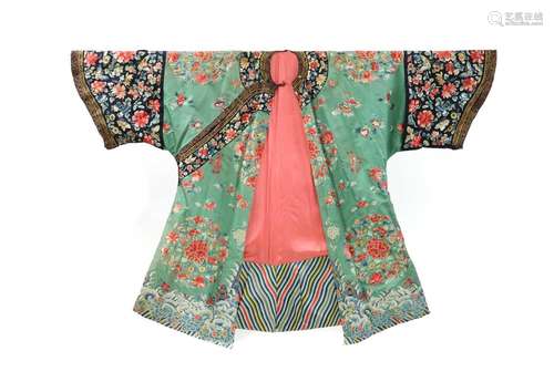 Two Chinese embroidered robes,