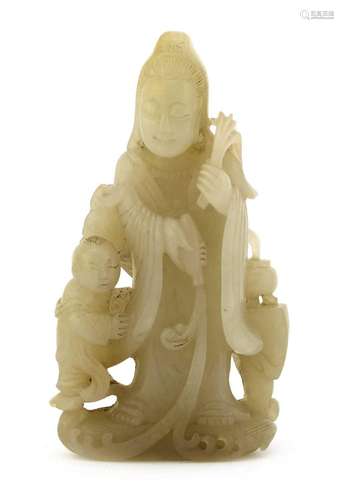 A Chinese jade carving,