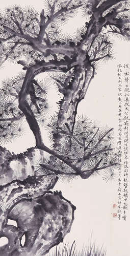 吳湖帆 聽松圖