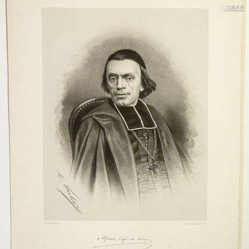 GARD. Claude Henri PLANTIER, Évêque de NÎMES en 1855. (Ceyzé...