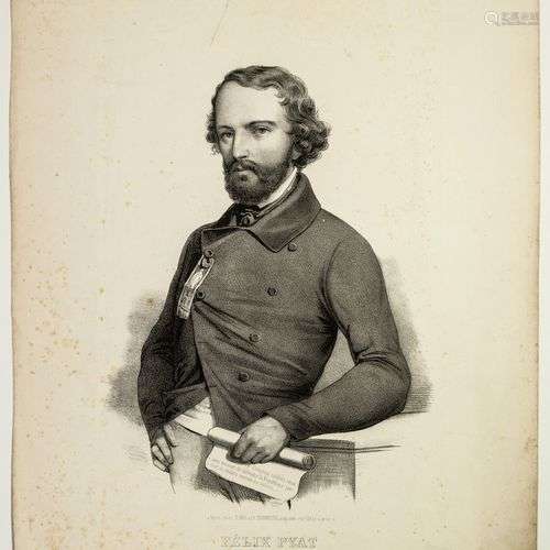 Félix PYAT, Député du CHER en 1848 (Vierzon/Cher 1810 – 1889...