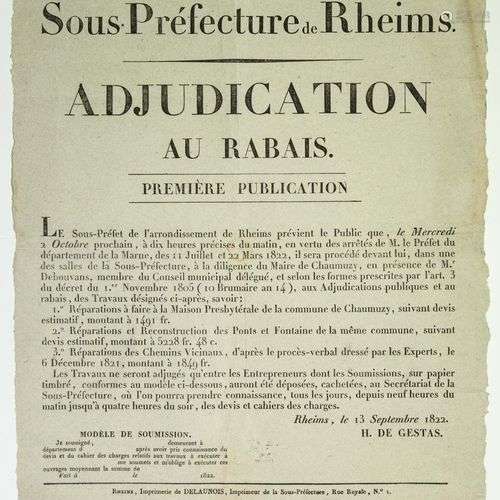 MARNE. REIMS (51). CHAUMUZY (51). « Sous-Préfecture de RHEIM...