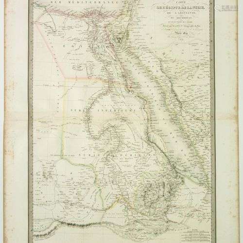 Carte de 1829 de « L’ÉGYPTE, de LA NUBIE, de l’Abyssinie, du...