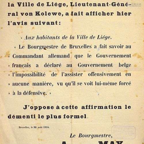 3 Affiches sur LA BELGIQUE Occupée par l’Allemagne : 1°) HAS...