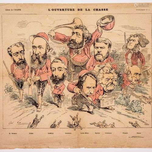 Léon GAMBETTA. Illustration intitulée « L’OUVERTURE DE LA CH...