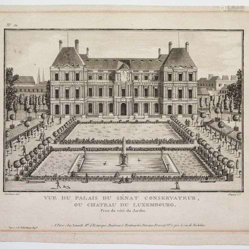 SÉNAT. Gravure : « Vue du Palais du SÉNAT CONSERVATEUR ou Ch...