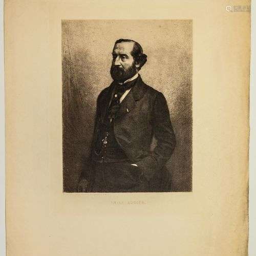 Émile AUGIER, Poète et Dramaturge (Valence/ Drôme 1820 – 188...