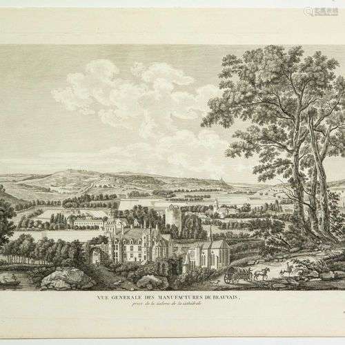 OISE. BEAUVAIS. Gravure : « Vue générale des Manufactures de...