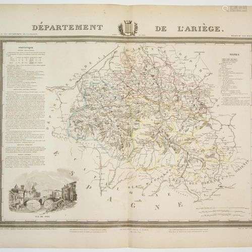 Carte : « Département de l’ARIÈGE. » Atlas des Départements ...