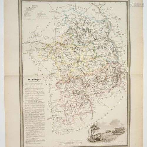 Carte : « Département du CHER. » Atlas des Départements de l...