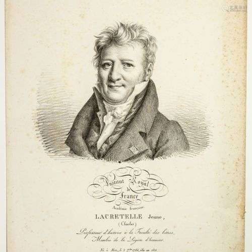 Charles de LACRETELLE « le Jeune », de l’Institut Royal de F...