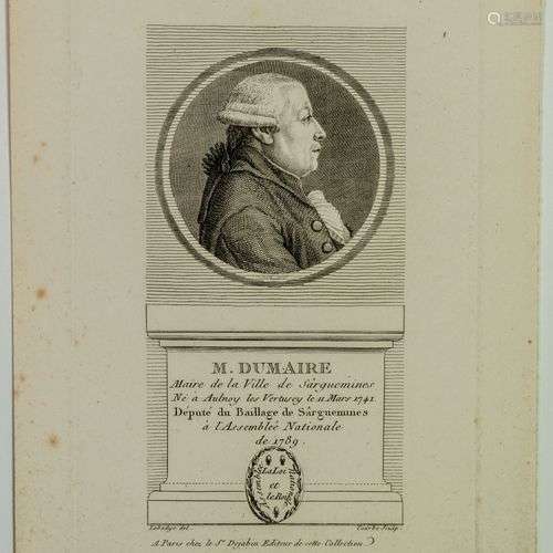 MOSELLE. Jean Baptiste DUMAIRE, Maire de Sarreguemines, Dépu...