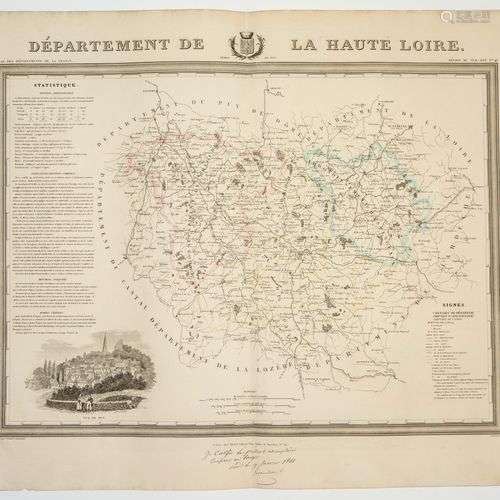 Carte : « Département du LA HAUTE LOIRE. » Atlas des Départe...