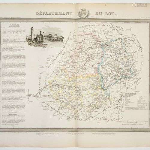 Carte : « Département du LOT. » Atlas des Départements de la...