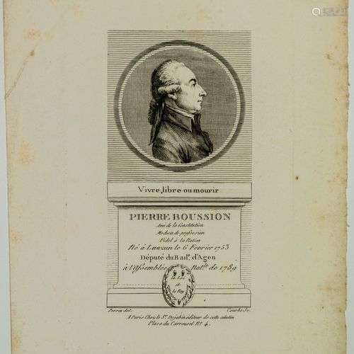 LOT-ET-GARONNE. Pierre BOUSSION, Médecin, Député du Bailliag...