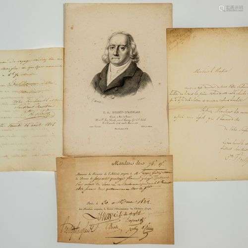 Comte De BOISSY D’ANGLAS (François Antoine,) 4 Documents : 2...