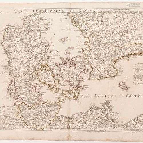 DANEMARK 1780. « Carte du Royaume de DANEMARK par G. DE L’IS...