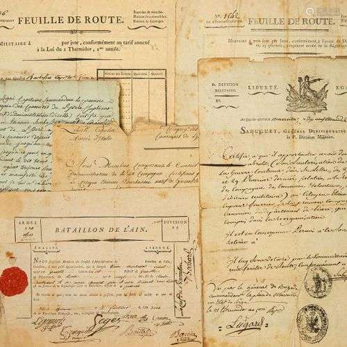 Papiers militaires d’Étienne BARBASA, Caporal, canonnier, na...