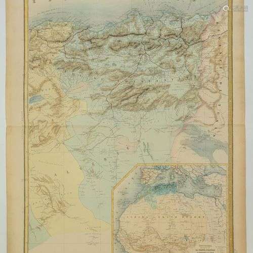 Carte de ALGÉRIE. La Province de CONSTANTINE, avec en cartou...