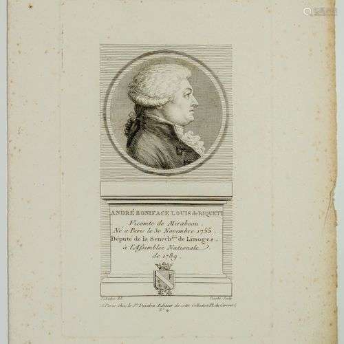 André Boniface Louis de Riquetti, Vicomte de MIRABEAU, dit M...