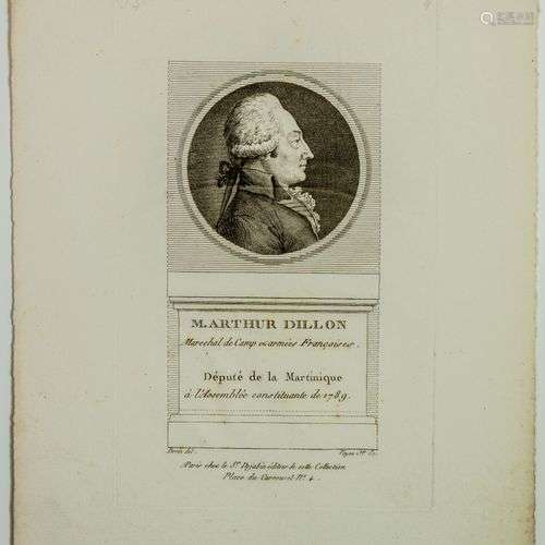 Arthur DILLON, Maréchal de Camp, Député de la MARTINIQUE, à ...