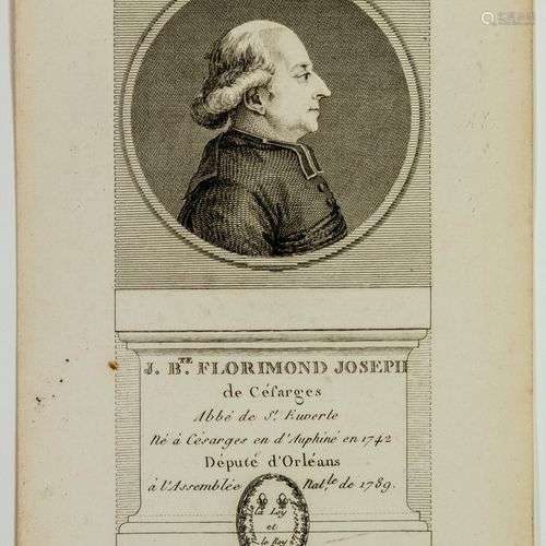 Jean Baptiste Florimond JOSEPH DE MEFFRAY de Césarges, Abbé,...