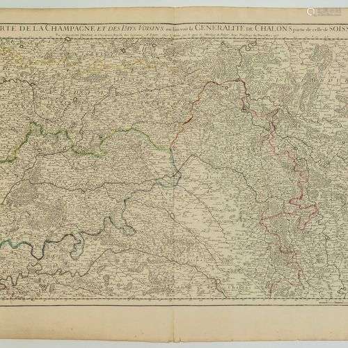 « Carte de LA CHAMPAGNE et des pays voisins où l’on voit la ...