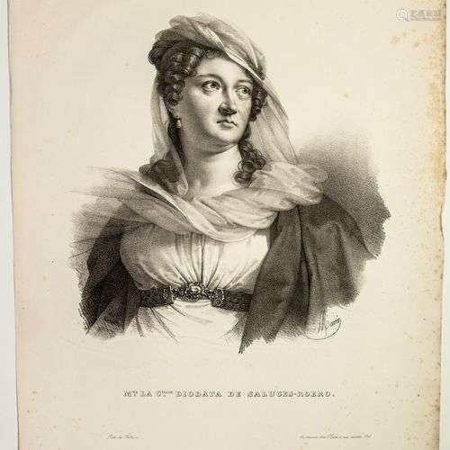 La Comtesse Diodata de SALUCES-ROERO, femme de Lettres. Dess...