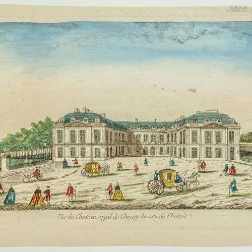 Château de CHOISY-LE-ROI. VAL DE MARNE. Gravure XVIIIe s : «...