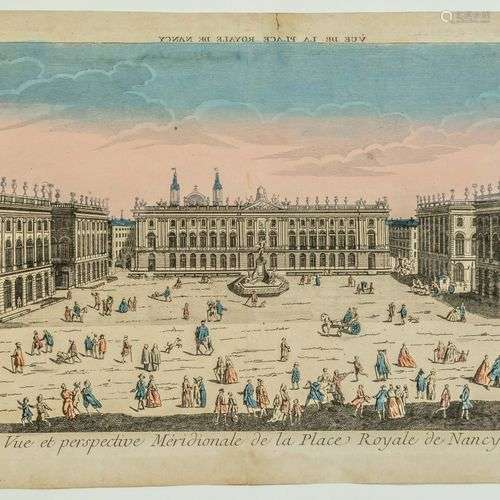 NANCY, Meurthe et Moselle. Vue d’Optique XVIIIe s. : « Vue e...