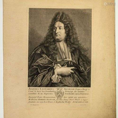 Jean Léonard SECOUSSE (1659-1711) Juriste, Avocat au parleme...